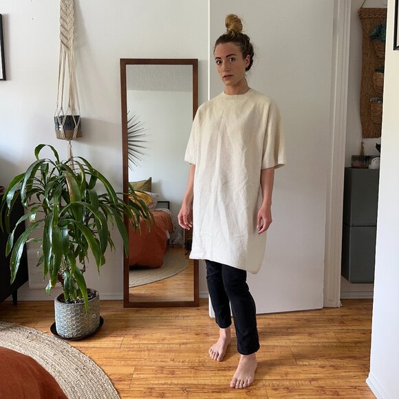 COS Sweaters - COS XS Cream Sweater Dress/Top